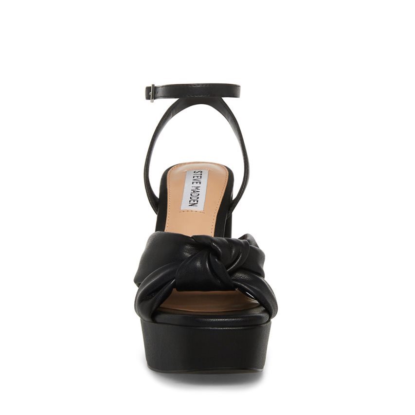 Black Steve Madden Lala Women's Heels Sandals | PH 0876WAL